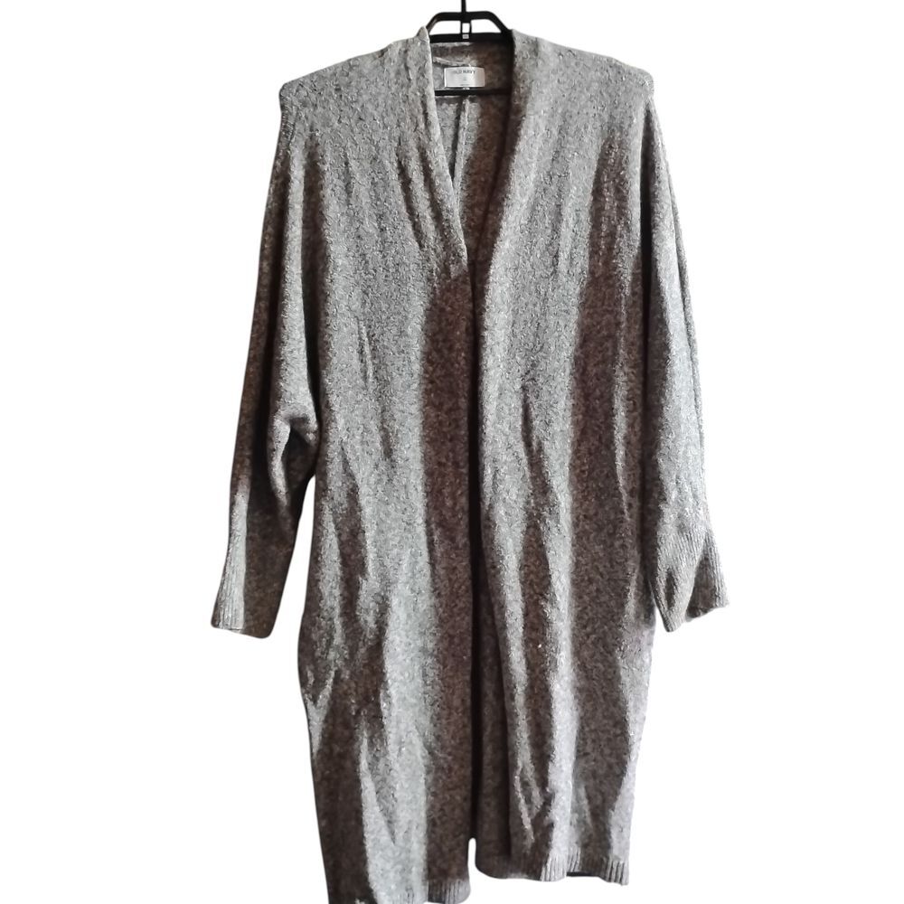 Old Navy Women's Heather Gray Open Cardigan